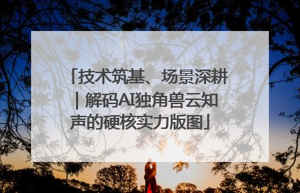 技术筑基、场景深耕｜解码AI独角兽云知声的硬核实力版图