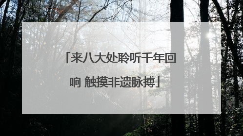 来八大处聆听千年回响 触摸非遗脉搏