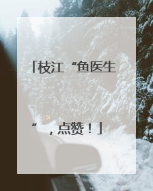 枝江“鱼医生”，点赞！