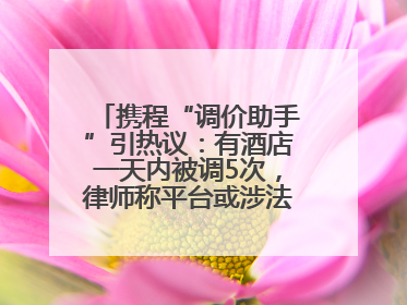 携程“调价助手”引热议：有酒店一天内被调5次，律师称平台或涉法律责任
