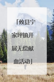 攸县宁家坪镇开展无偿献血活动