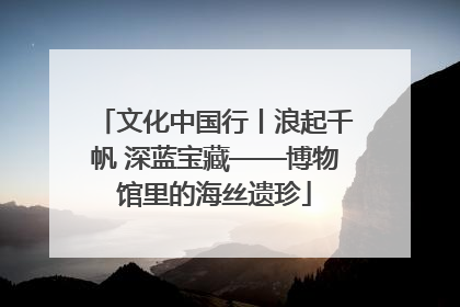 文化中国行丨浪起千帆 深蓝宝藏——博物馆里的海丝遗珍