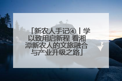 新农人手记④丨学以致用启新程 看湘潭新农人的文旅融合与产业升级之路