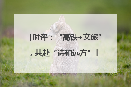 时评：“高铁+文旅”，共赴“诗和远方”