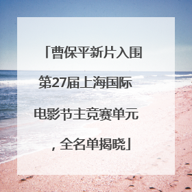 曹保平新片入围第27届上海国际电影节主竞赛单元，全名单揭晓