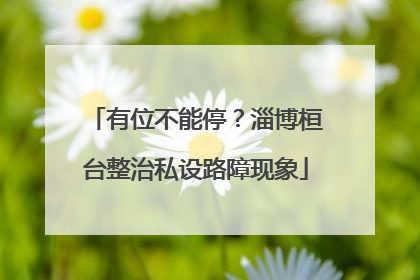 有位不能停？淄博桓台整治私设路障现象