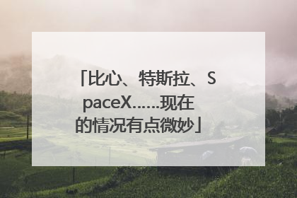 比心、特斯拉、SpaceX……现在的情况有点微妙