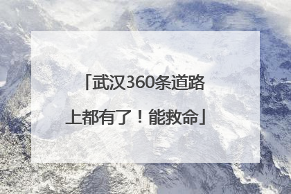 武汉360条道路上都有了！能救命