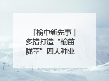 榆中新先事｜多措打造“榆苗陇萃”四大种业育苗品牌
