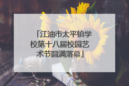 江油市太平镇学校第十八届校园艺术节圆满落幕