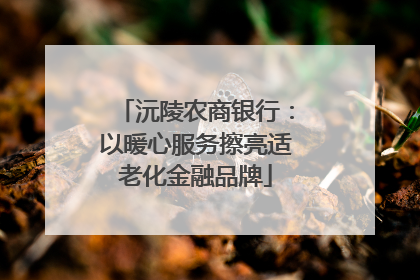 沅陵农商银行：以暖心服务擦亮适老化金融品牌