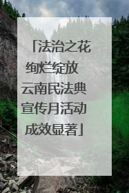 法治之花绚烂绽放 云南民法典宣传月活动成效显著