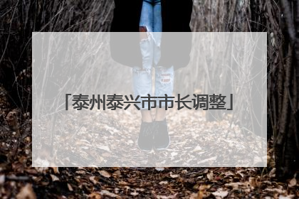 泰州泰兴市市长调整