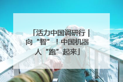 活力中国调研行｜向“智”！中国机器人“跑”起来