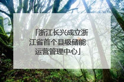 浙江长兴成立浙江省首个县级储能运营管理中心