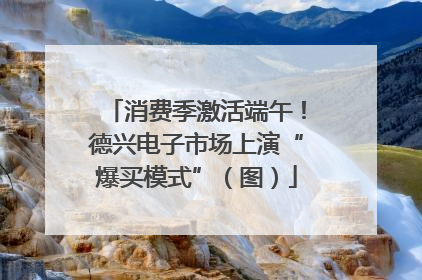 消费季激活端午！德兴电子市场上演“爆买模式”（图）