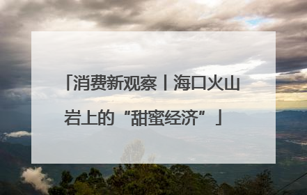 消费新观察丨海口火山岩上的“甜蜜经济”