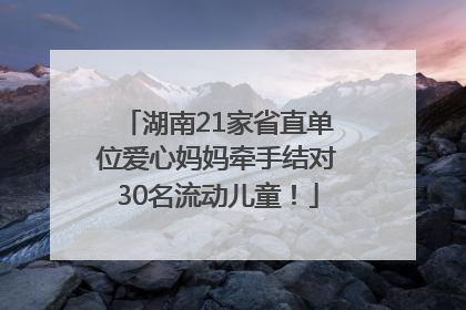 湖南21家省直单位爱心妈妈牵手结对30名流动儿童！