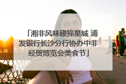 湘非风味碰撞星城 浦发银行长沙分行协办中非经贸博览会美食节