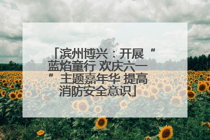 滨州博兴：开展“蓝焰童行 欢庆六一”主题嘉年华 提高消防安全意识