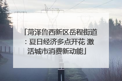 菏泽鲁西新区岳程街道：夏日经济多点开花 激活城市消费新动能