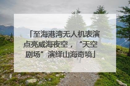 至海港湾无人机表演点亮威海夜空，“天空剧场”演绎山海奇境