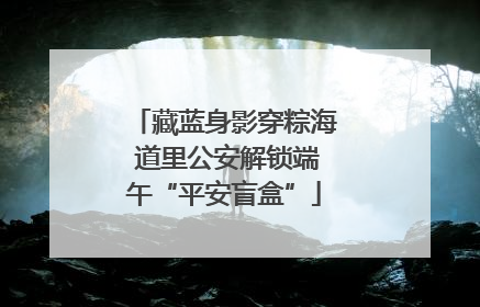藏蓝身影穿粽海 道里公安解锁端午“平安盲盒”