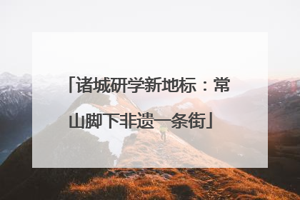 诸城研学新地标：常山脚下非遗一条街