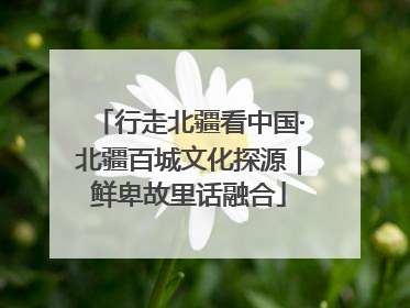 行走北疆看中国·北疆百城文化探源｜鲜卑故里话融合