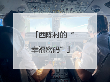 西陈村的“幸福密码”