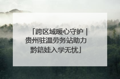 跨区域暖心守护｜贵州驻温劳务站助力黔籍娃入学无忧