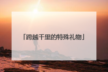 跨越千里的特殊礼物
