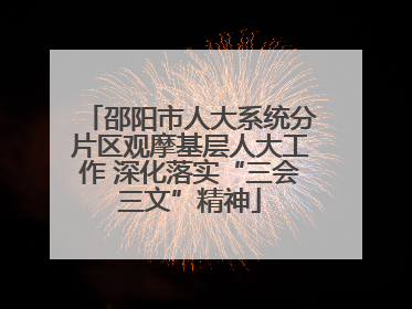 邵阳市人大系统分片区观摩基层人大工作 深化落实“三会三文”精神