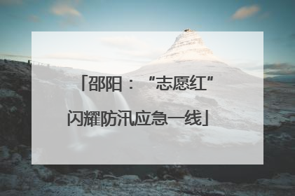 邵阳：“志愿红”闪耀防汛应急一线