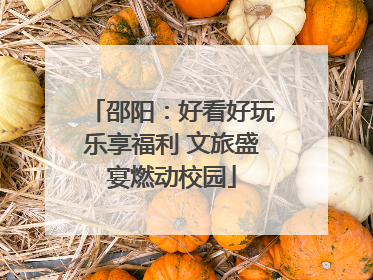邵阳：好看好玩乐享福利 文旅盛宴燃动校园