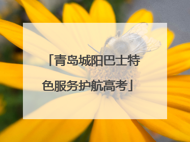 青岛城阳巴士特色服务护航高考