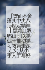 锲而不舍落实中央八项规定精神丨黑龙江双鸭山：以学促干推动学习教育走深走实 从小事入手写好“民生答卷”