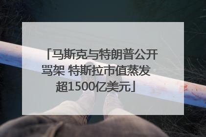 马斯克与特朗普公开骂架 特斯拉市值蒸发超1500亿美元