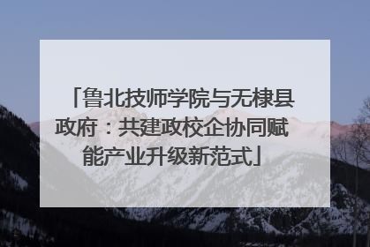 鲁北技师学院与无棣县政府：共建政校企协同赋能产业升级新范式