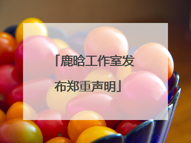 鹿晗工作室发布郑重声明