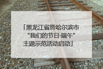 黑龙江省暨哈尔滨市“我们的节日·端午”主题示范活动启动