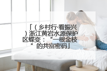 （乡村行·看振兴）浙江黄岩水源保护区蝶变：“一根金枝”的共富密码