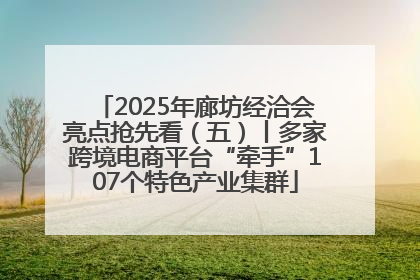 2025年廊坊经洽会亮点抢先看（五）丨多家跨境电商平台“牵手”107个特色产业集群