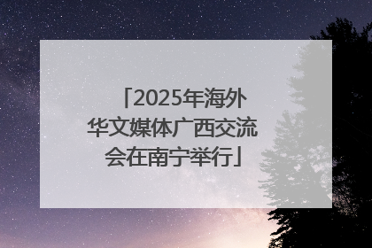 2025年海外华文媒体广西交流会在南宁举行