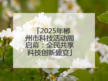 2025年郴州市科技活动周启幕：全民共享科技创新盛宴
