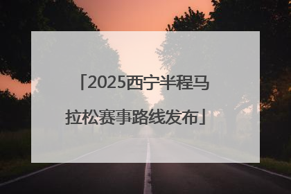 2025西宁半程马拉松赛事路线发布