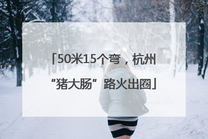50米15个弯，杭州“猪大肠”路火出圈