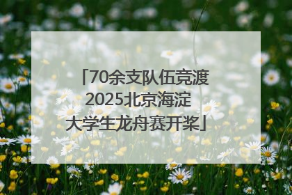 70余支队伍竞渡 2025北京海淀大学生龙舟赛开桨