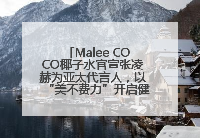 Malee COCO椰子水官宣张凌赫为亚太代言人，以“美不费力”开启健康生活好状态